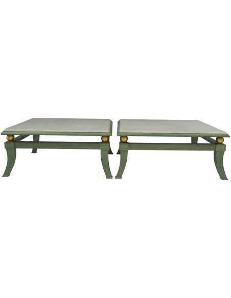 Pair Of Etruscan-style Coffee Tables In Patinated Bronze, Circa 1970 - LS33001601 - Coffee Tables-Bozaart
