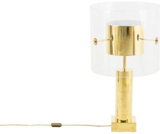 Golden Brass And Lucite Lamp, 1960s - Ls3983951 - lamps