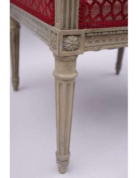Paire de fauteuils à la reine de style Louis XVI, circa 1900 - LS26111701 - fauteuils-Bozaart