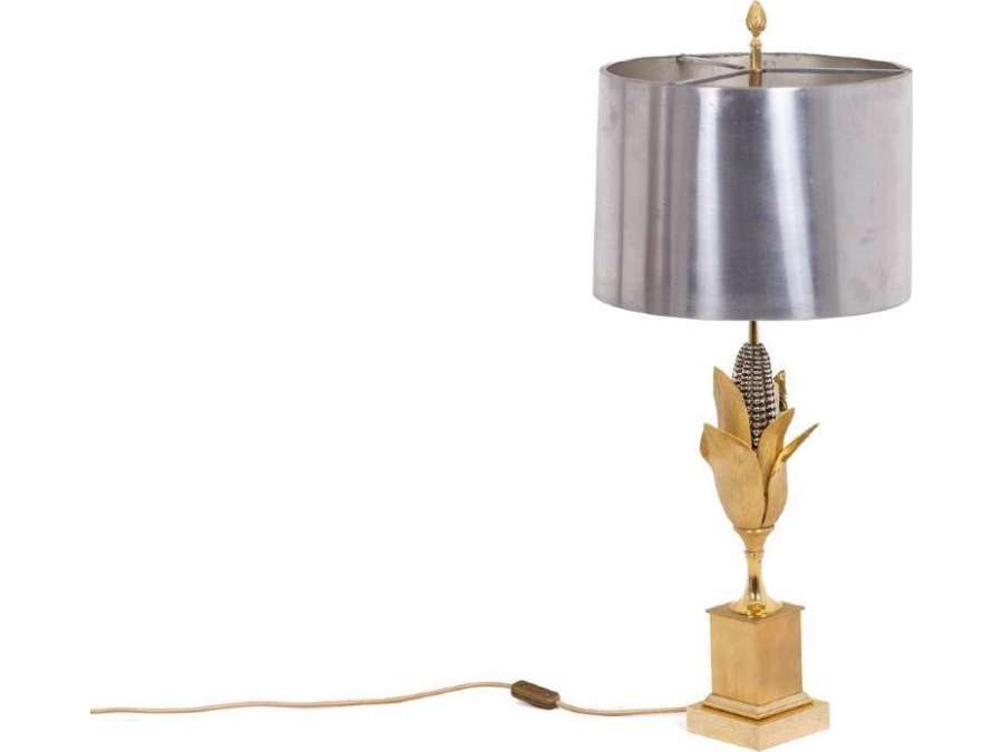 Maison Charles: Lampe en bronze+ de 20ème siècle, Années 1970