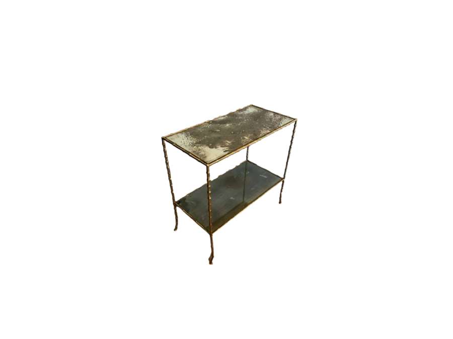 Bronze side table +of the 20th century, Modern design