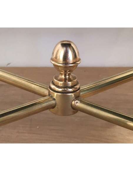 Suite of 3 brass nesting tables + in the neoclassical style, 20th century-Bozaart