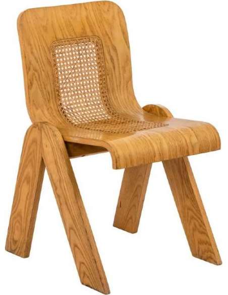 Gigi Sabadin, Series Of Four Plywood Chairs, 1970s. - Ls4541951 - Design Seats-Bozaart