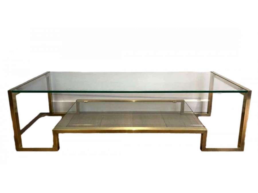 Brass coffee table Year 70