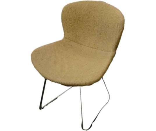 4 Beige Fabric Chairs - Harry Bertoïa - Knoll - 1950-59 - Design Seats