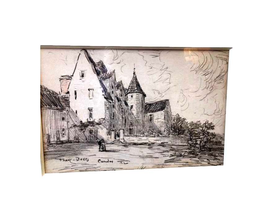 "Animated landscape"; Charcoal by FRANCK BOGGS - drawings