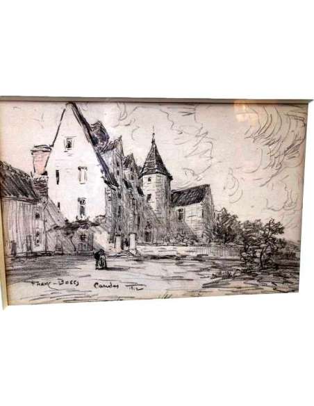"Animated landscape"; Charcoal by FRANCK BOGGS - drawings-Bozaart
