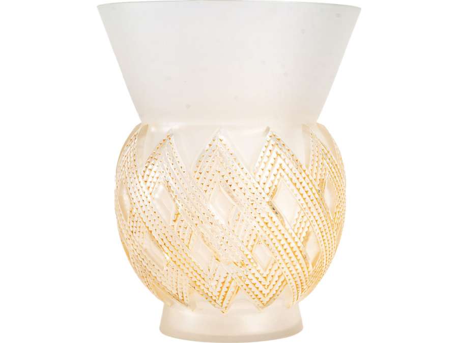 R.Lalique: “Entrelacs” vase+ circa 1935