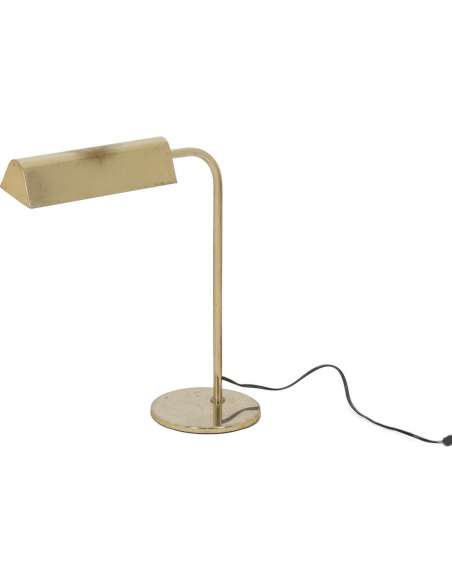 Lampe de bibliothèque en laiton doré du 20ème siècle-Bozaart