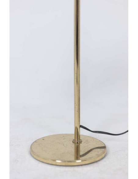 Library lamp in gilded brass from the 20th century-Bozaart