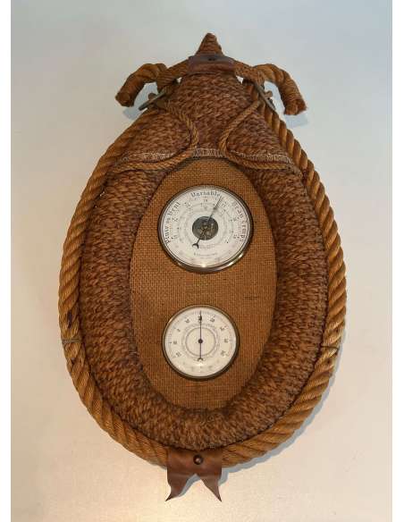Barometer in rope of Audoux Minet of the 20th century-Bozaart