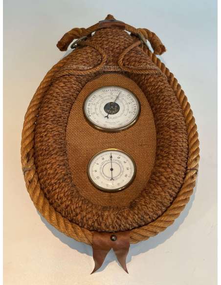 Barometer in rope of Audoux Minet of the 20th century-Bozaart