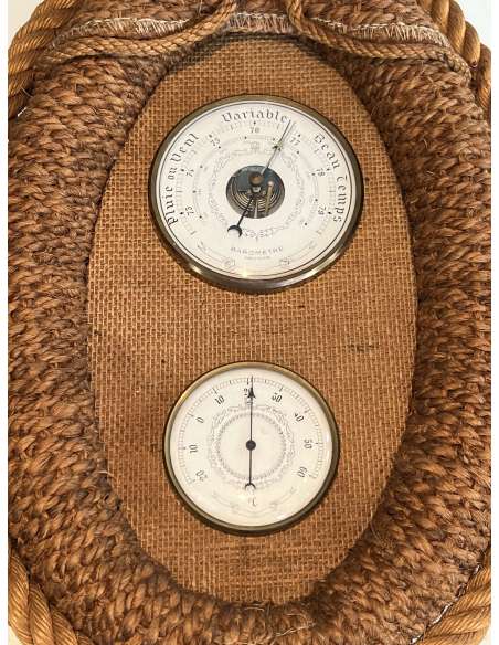 Barometer in rope of Audoux Minet of the 20th century-Bozaart