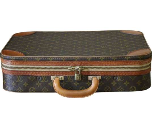 Louis Vuitton semi-rigid cabin suitcase from the 20th century