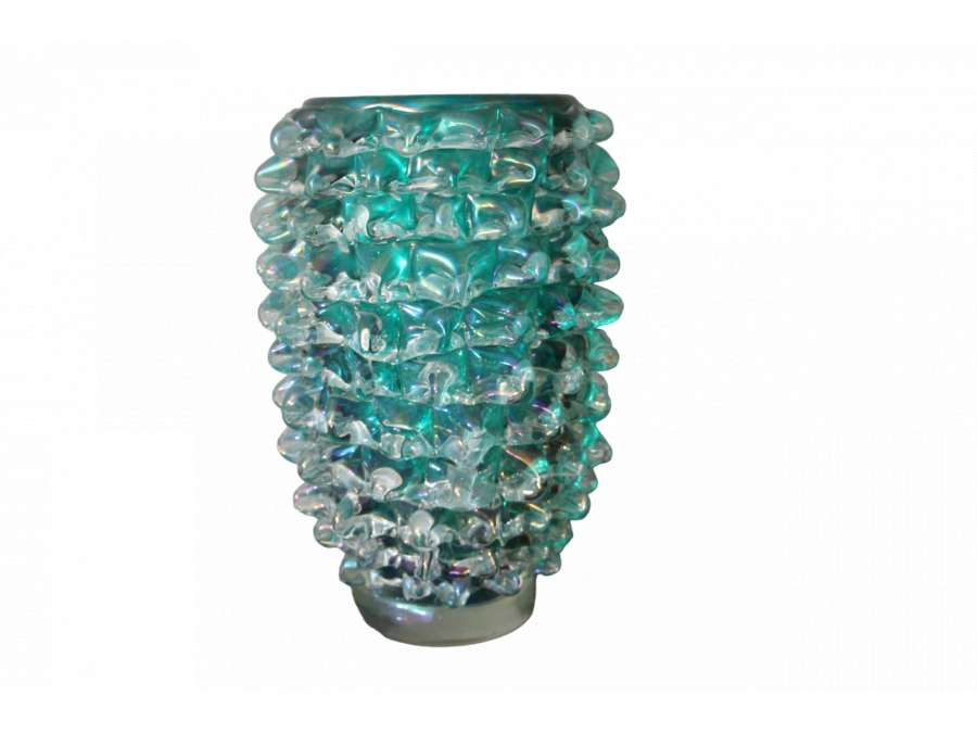 Vase vintage en verre Cénédese Murano+ du 20ème siècle