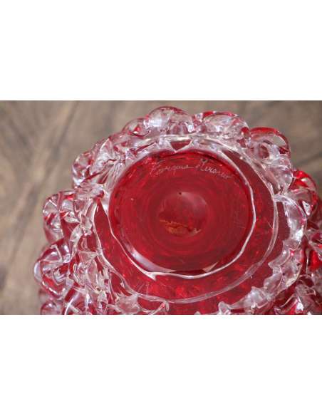 Vintage vase en verre de Murano du 20ème siècle-Bozaart