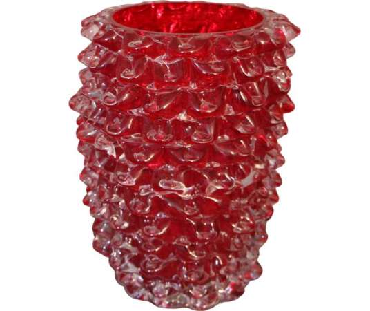 Vintage Murano glass vase from the 20th century
