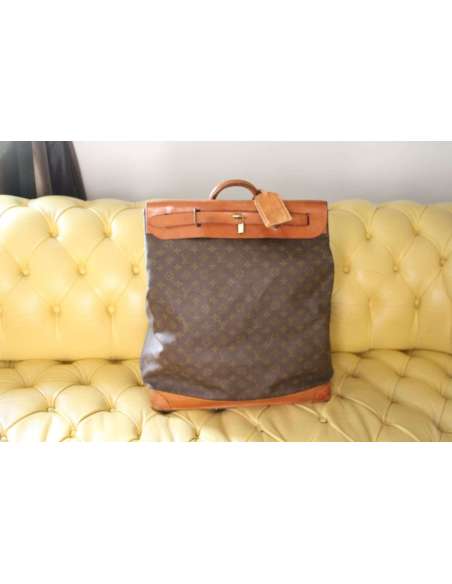 Vintage sac steamer Louis Vuitton en toile du 20ème siècle-Bozaart