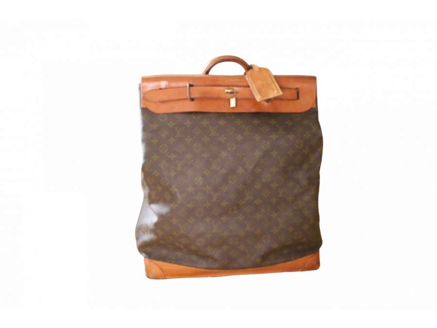 Vintage sac steamer Louis Vuitton en toile du 20ème siècle
