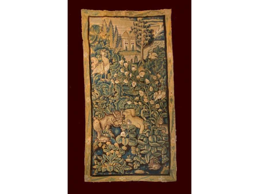 Tapestry Verdure Aristoloche of the 16th century