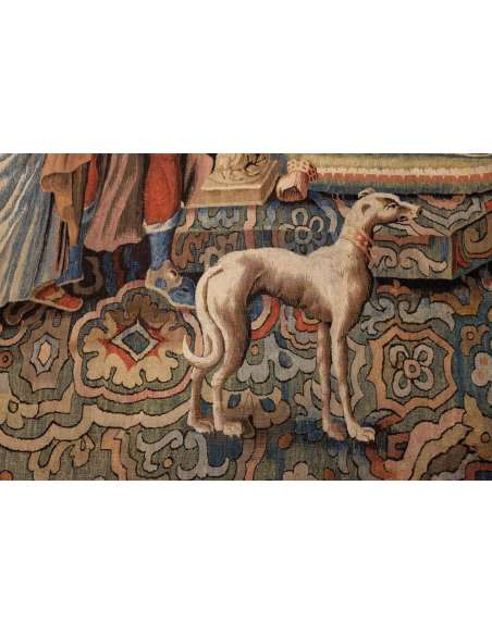 Antique Aubusson tapestry from the Louis 15 period-Bozaart