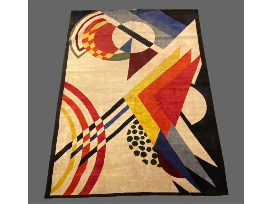 Tapis Art Déco Noués mains des années 30