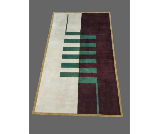 Art Deco wool rug + Modern design, year 30