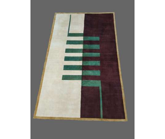 Tapis en laine de style Art Déco. Design moderne, année 30