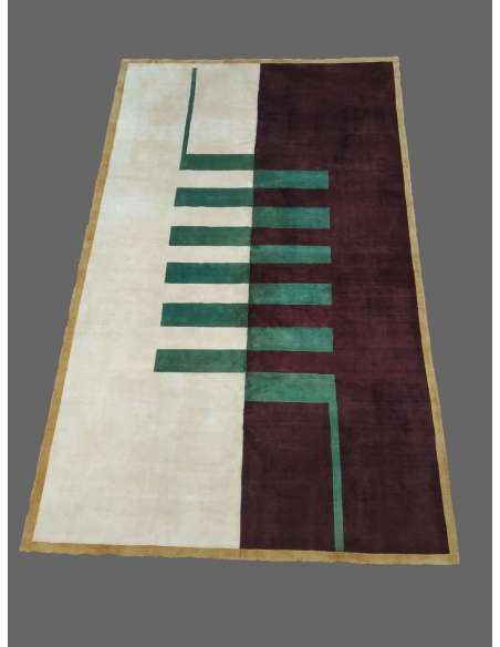 Art Deco wool rug + Modern design, year 30-Bozaart