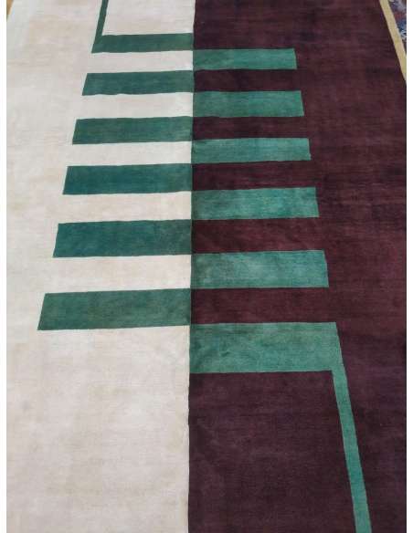 Art Deco wool rug + Modern design, year 30-Bozaart