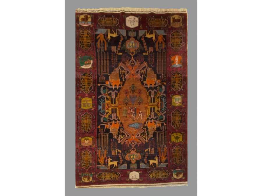 Antique Central Asian Carpet 1960's