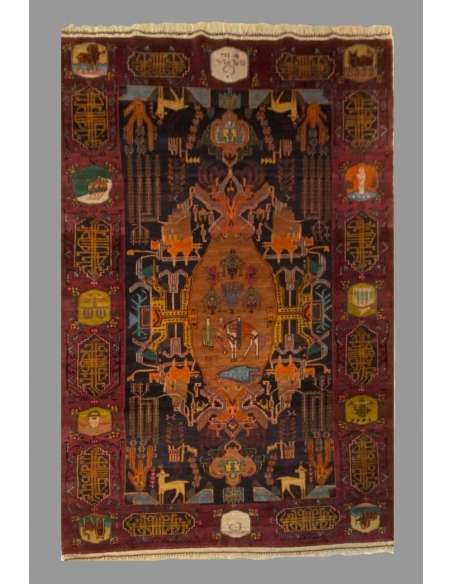 Antique Central Asian Carpet 1960's-Bozaart