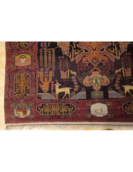 Tapis ancien Asie Centrale Des Années 1960-Bozaart