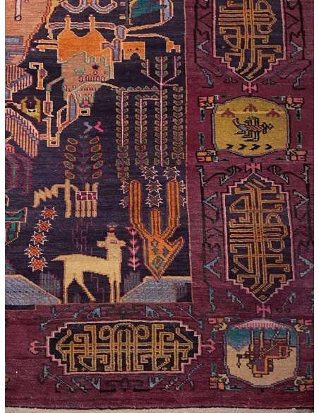 Antique Central Asian Carpet 1960's-Bozaart