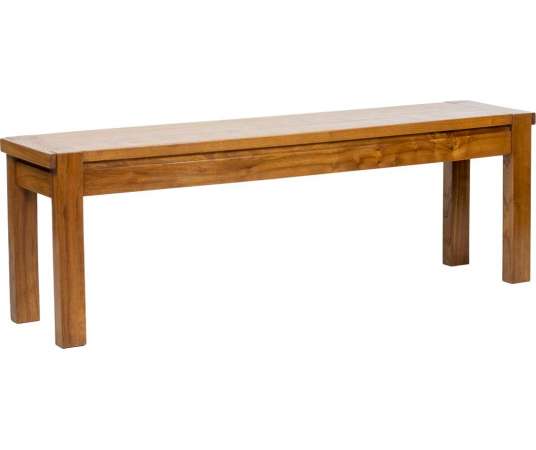 Vintage elm bench from the 20th century