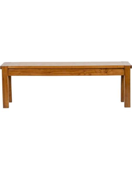 Vintage elm bench from the 20th century-Bozaart