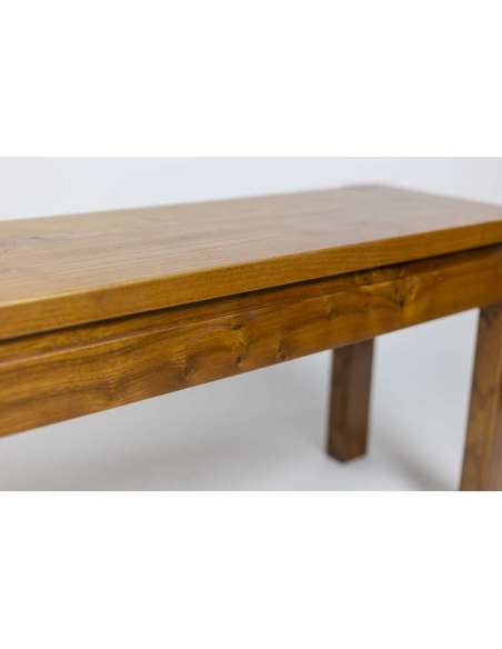 Vintage elm bench from the 20th century-Bozaart