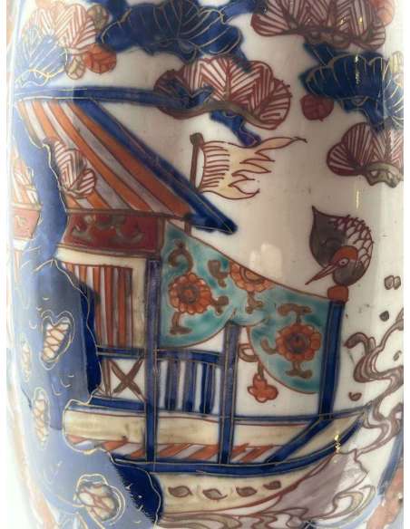 Paire De Vases En porcelaine Imari. Japon d'époque XIXème siècle-Bozaart