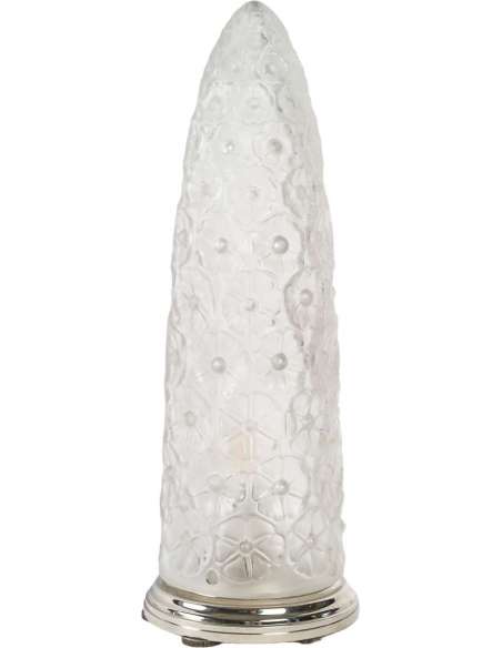 Veilleuses en verre signé René Lalique du 20ème siècle modèle Véronique-Bozaart