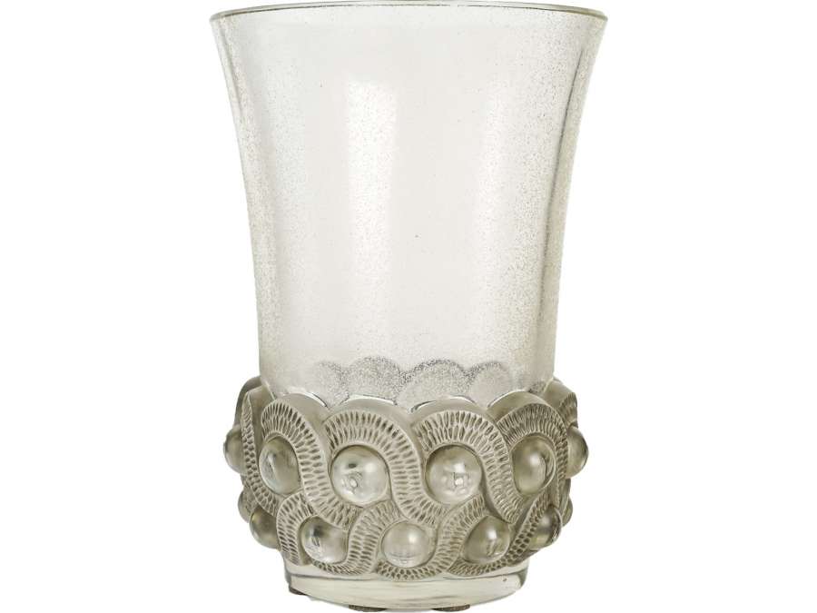Vase « GAO » en verre par René Lalique+ du 20ème siècle