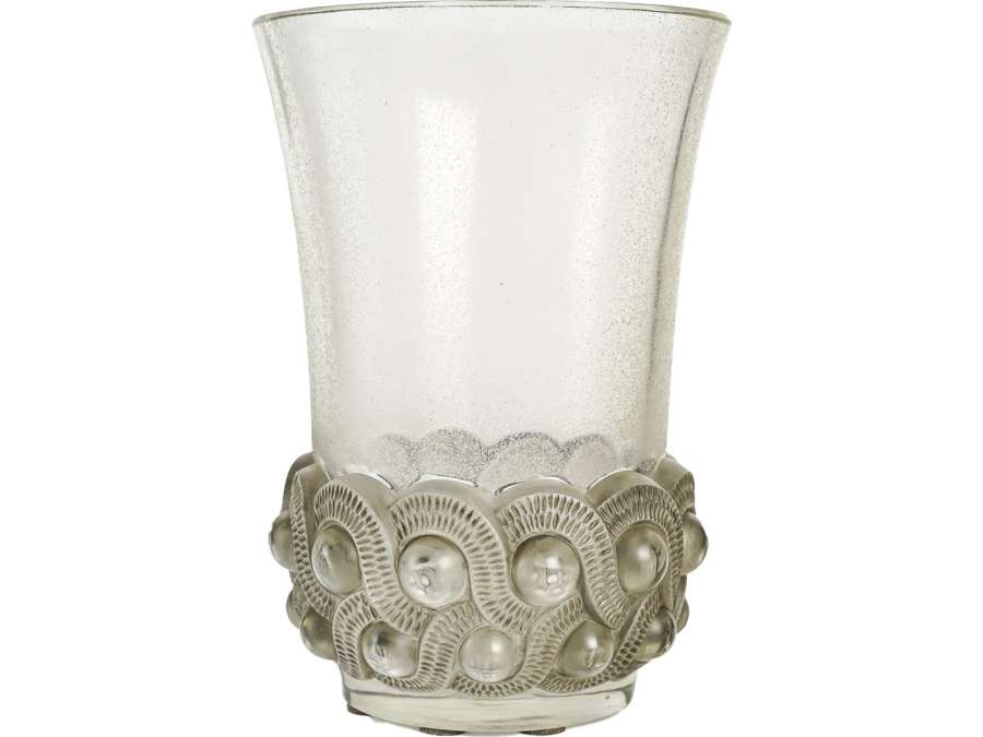 Vase « GAO » en verre par René Lalique du 20ème siècle