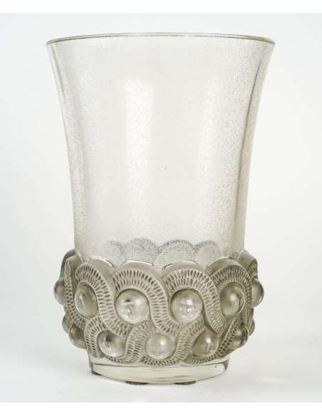 Vase « GAO » en verre par René Lalique du 20ème siècle-Bozaart