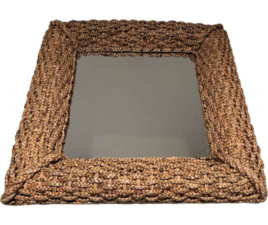 Vintage rope mirror from the 20th century