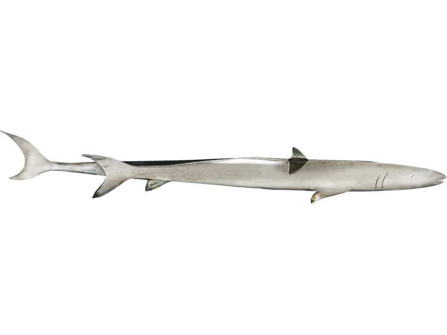 Solid silver shark by Gio Ponti+ from the 20th century