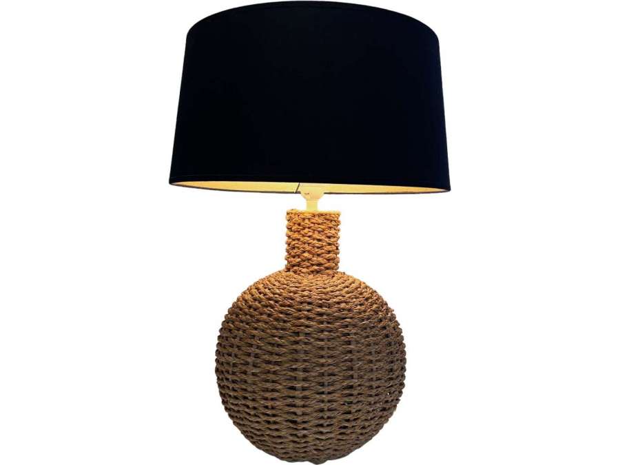 Vintage rope lamp from the 20th century