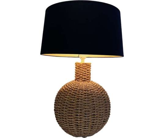 Lampe vintage en corde du 20ème siècle
