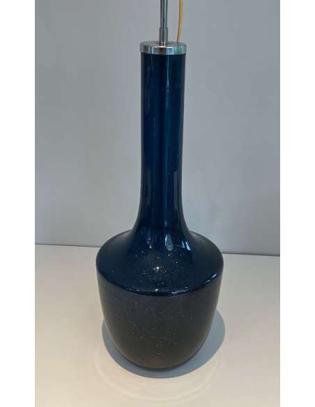 Lampe vintage en verre soufflé du 20ème siècle-Bozaart