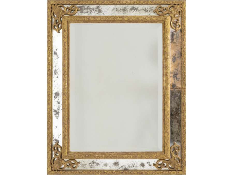 Regence style mirror with parecloses+ from the 20th century