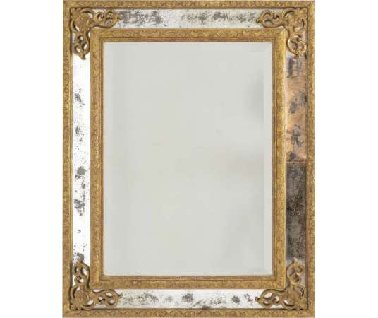 Regence style mirror with parecloses from the 20th century