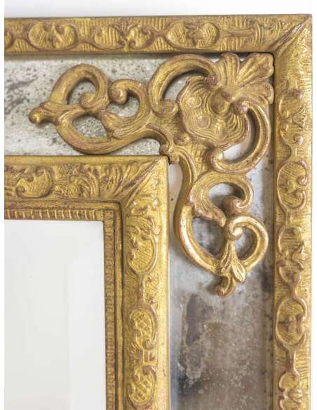 Miroir à parecloses de style Régence du 20ème siècle-Bozaart